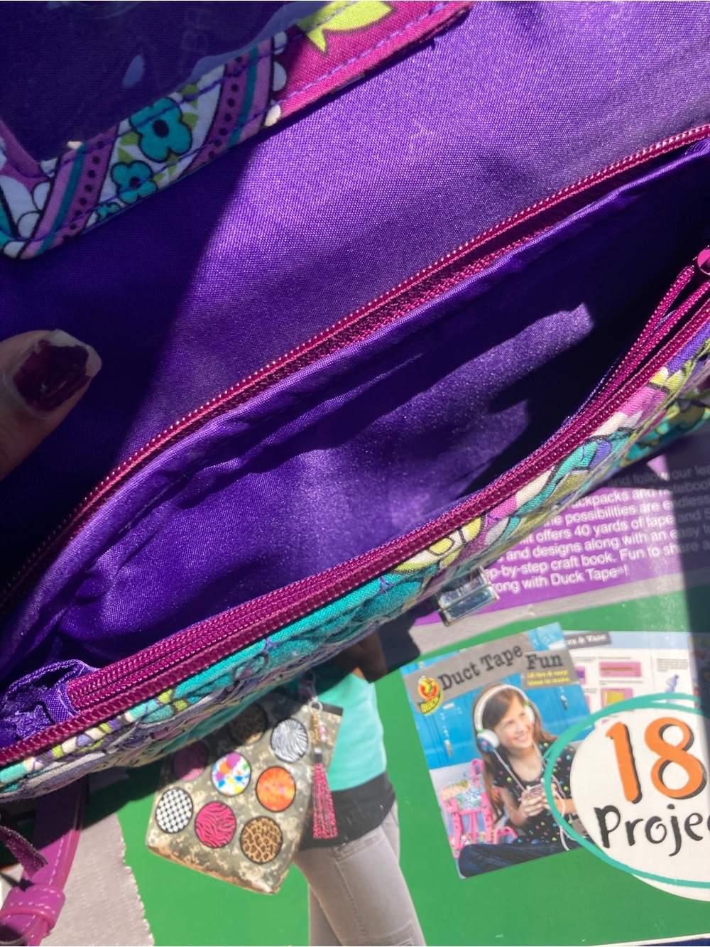 Vera Bradley Pink Multi Quilted Crossbody Bag from “Heather” collection - Picture 5 of 7